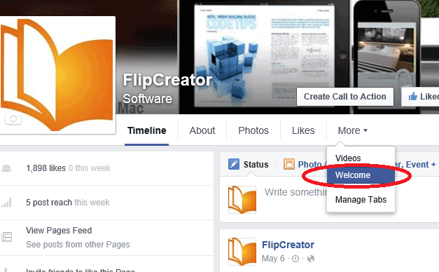 embed flipbook in facebook